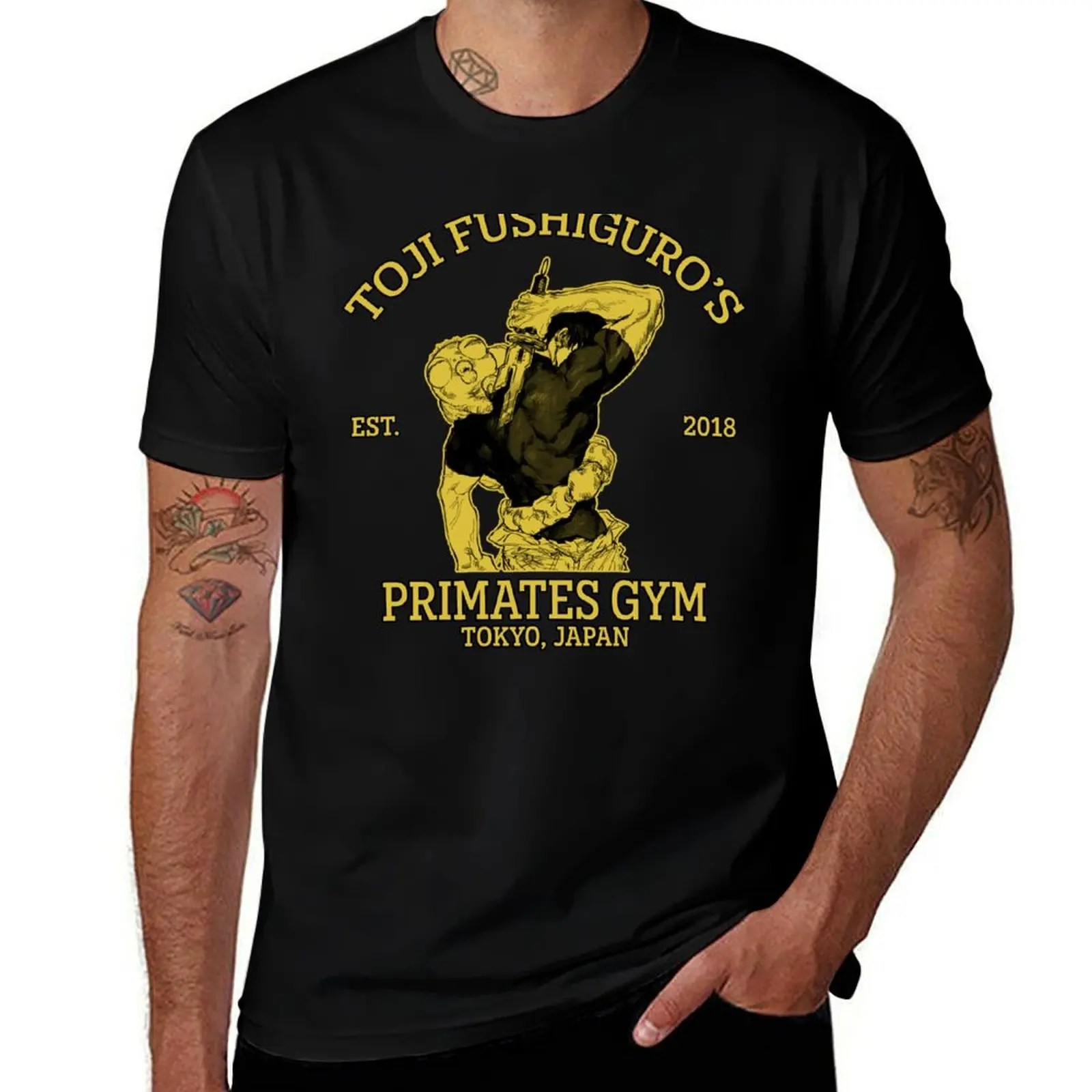 Toji's Primates Gym T-Shirt Work Wear Short Sleeve T-Shirt