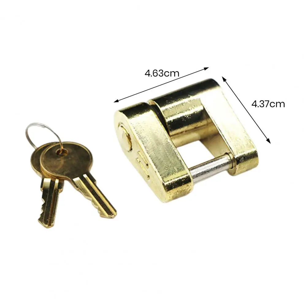 Rust Resistant Trailer Lock Heavy Duty Trailer Coupler Lock with Corrosion Resistant Hook Padlock Easy Installation for Boat Rv