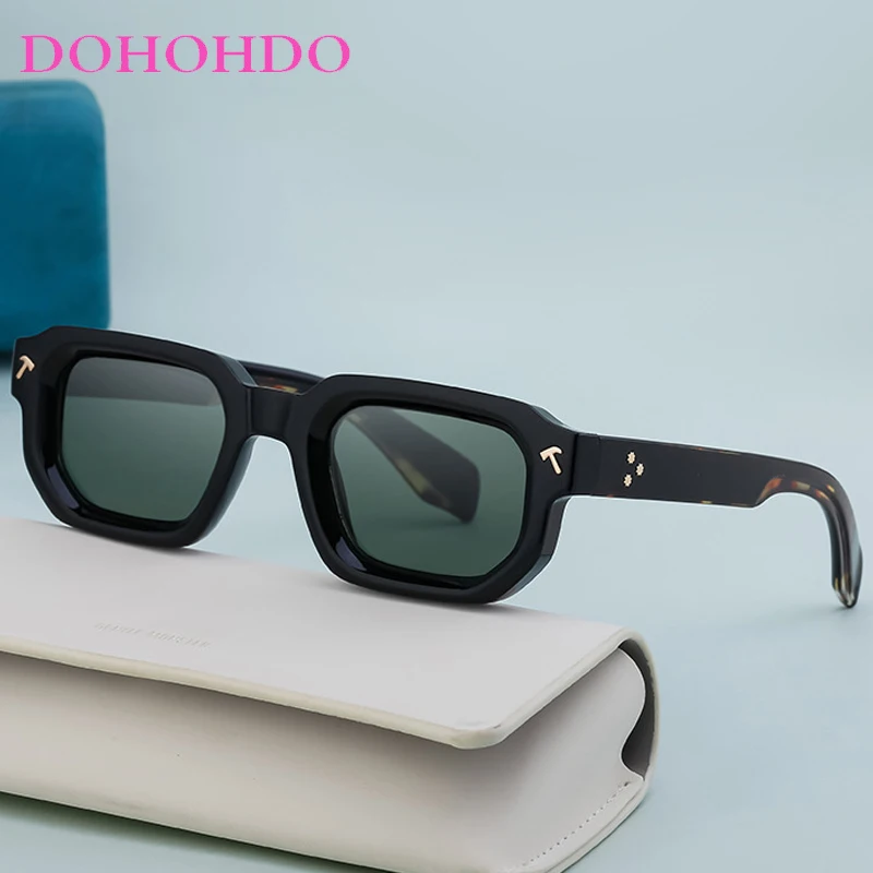 

Classic Square Rice Nail Women Sunglasses Retro Luxury Brand Small Frame Sunglass Men Driving Travel Shade Eyewear Unisex UV400