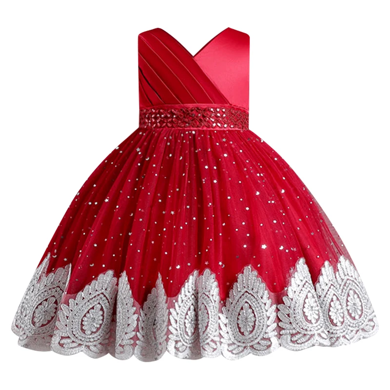 

Kids Girl Tutu Birthday Princess Party Dress for Girls Infant Lace Children Bridesmaid Elegant Dress for baby Girls Clothes