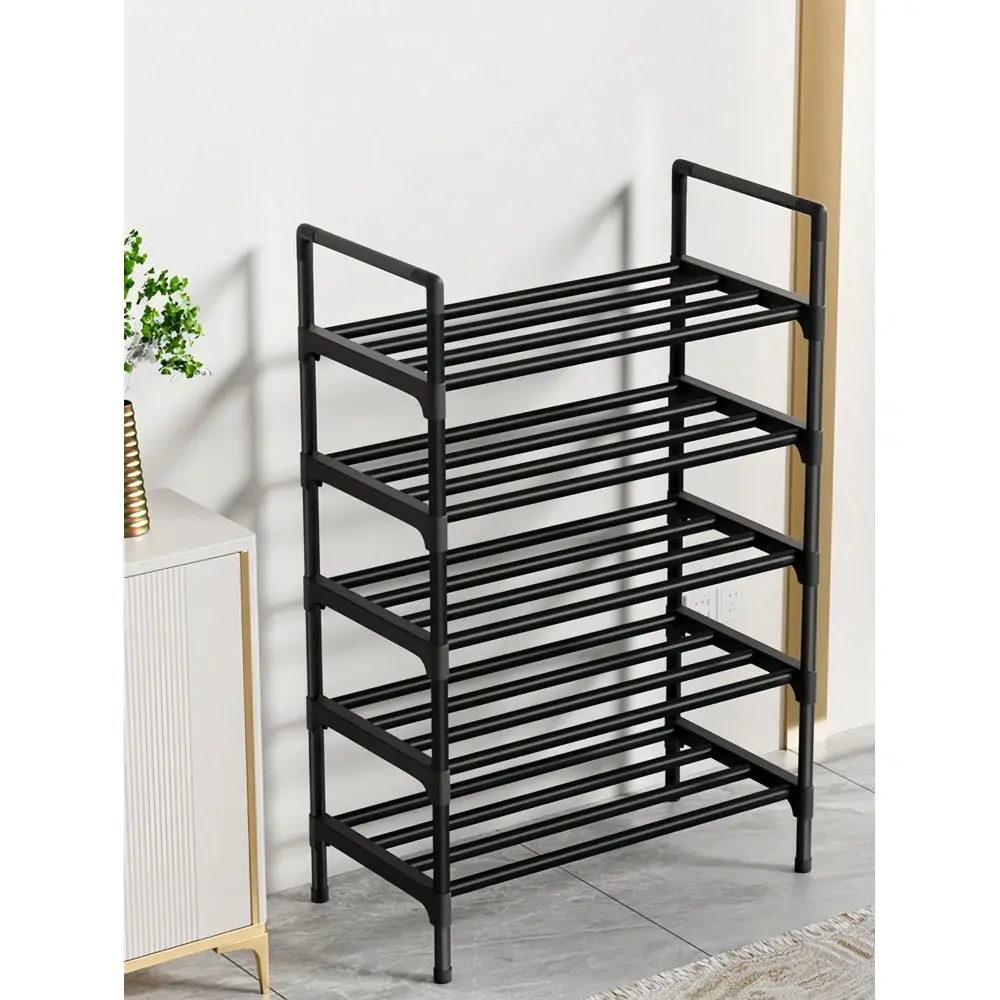 

45cm Wide Black Shoe Rack, Improves Space, Minimalist AntiDust Design, Sturdy, Fashionable, Easy To Assemble And Disassemble, P