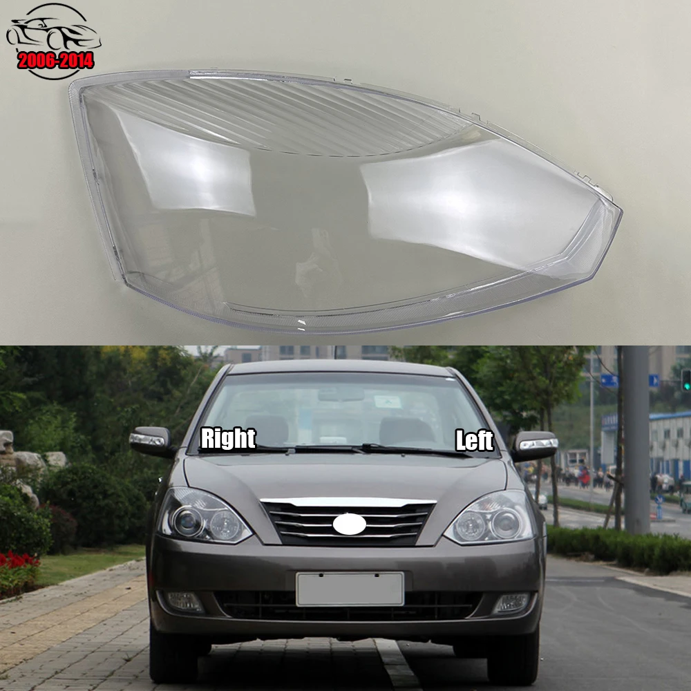 

For Geely Vision 2006-2014 Headlamp Shell Headlight Cover Transparent Lamp Shade Lens Plexiglass Replace Original Lampshade