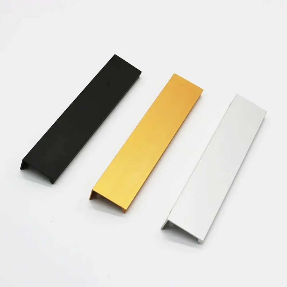 

1 шт. новые длинные потайные ручки с винтами 16 мм, белые, черные, золотые ручки для шкафа, ручки для ящиков из алюминиевого сплава для дома, сделай сам