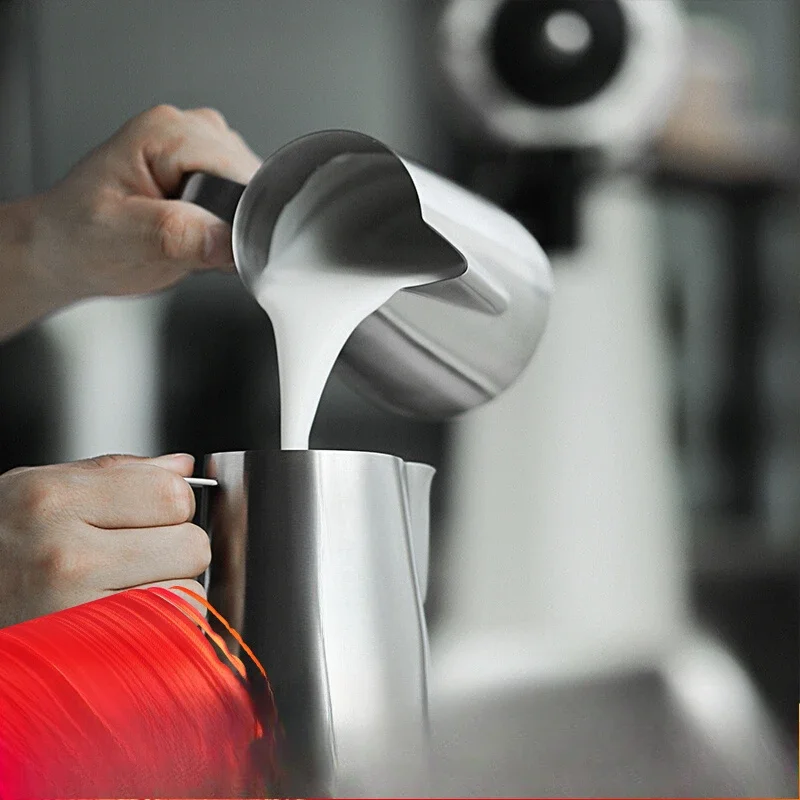 eagle beak stainless steel pointed beak latte tank Italian coffee milk cup