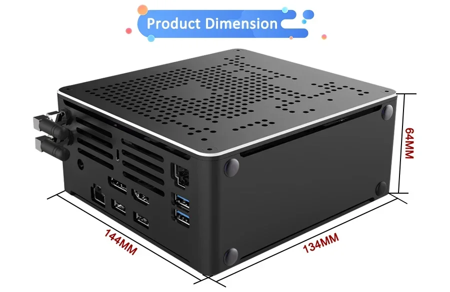 パワフルミニPCコンピューター 第10世代 Core i9-10880H 64GB DDR4 MME オフィス向けポータブルデスクトップコンピューター 組み込み型ミニPC