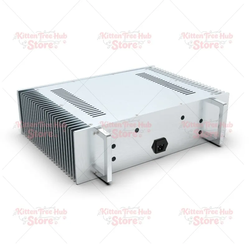 Silver Full Aluminum Amplifier Chassis  Height Case Power Amp Enclosure Box