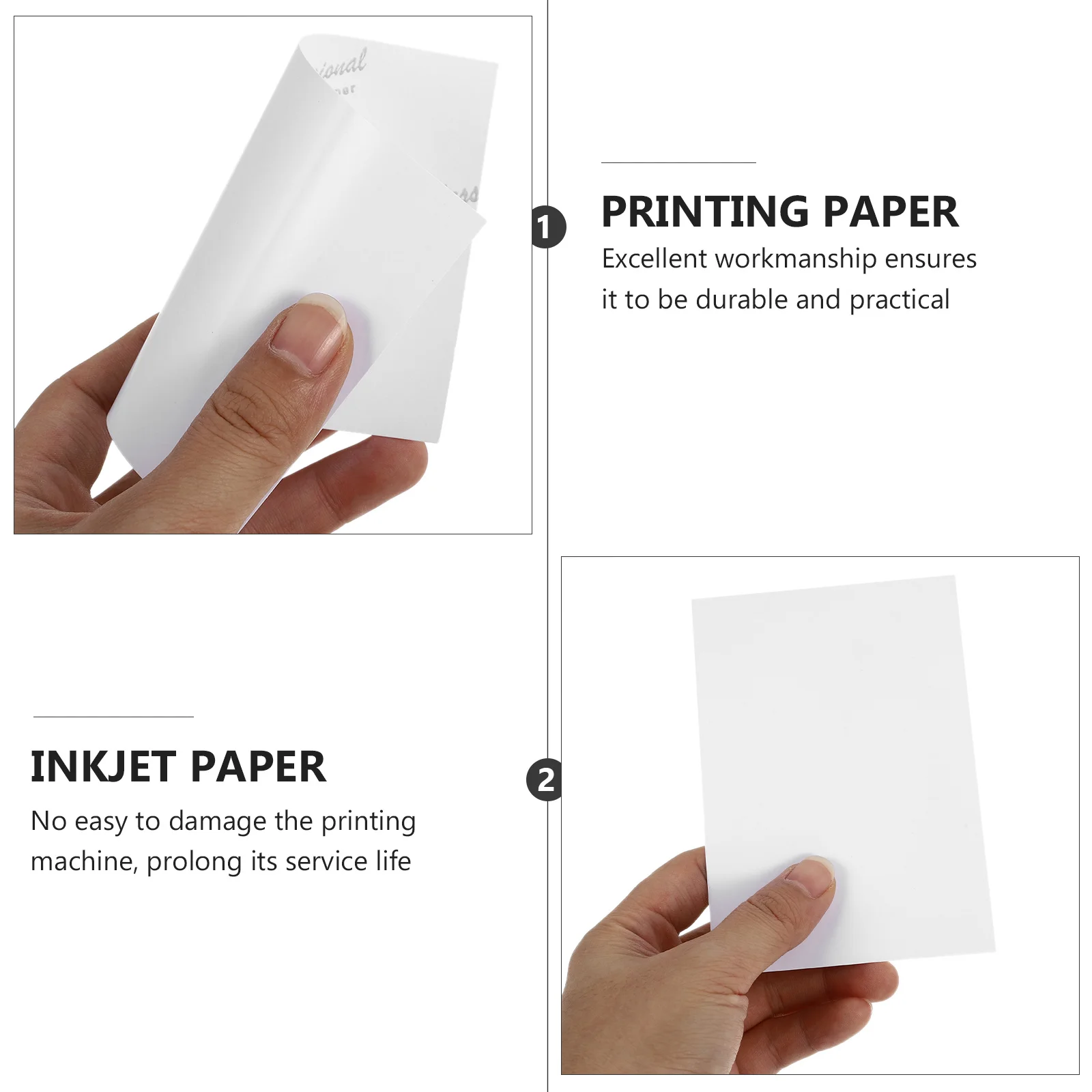 أوراق صور عالية اللمعان ورق طباعة نافثة للحبر مقاوم للماء للاستخدام المنزلي والمكتب والمدرسة ورق تصوير A4Rc #1