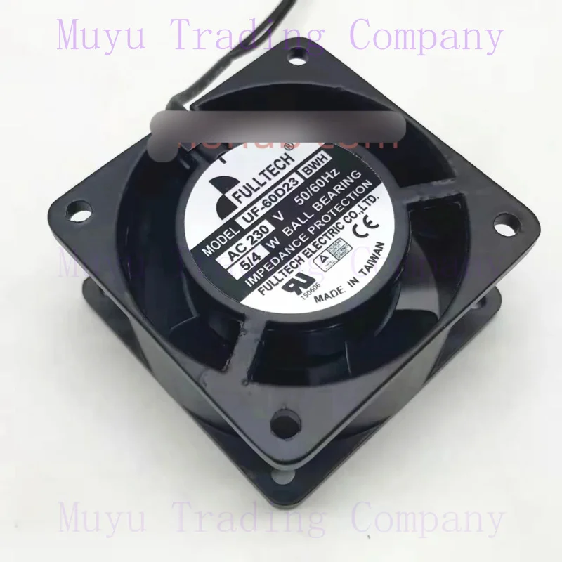 FOR FULLTECH UF-60D23 BWH Server Cooling Fan AC 230V 5/4W 60x60x30mm 2-wire