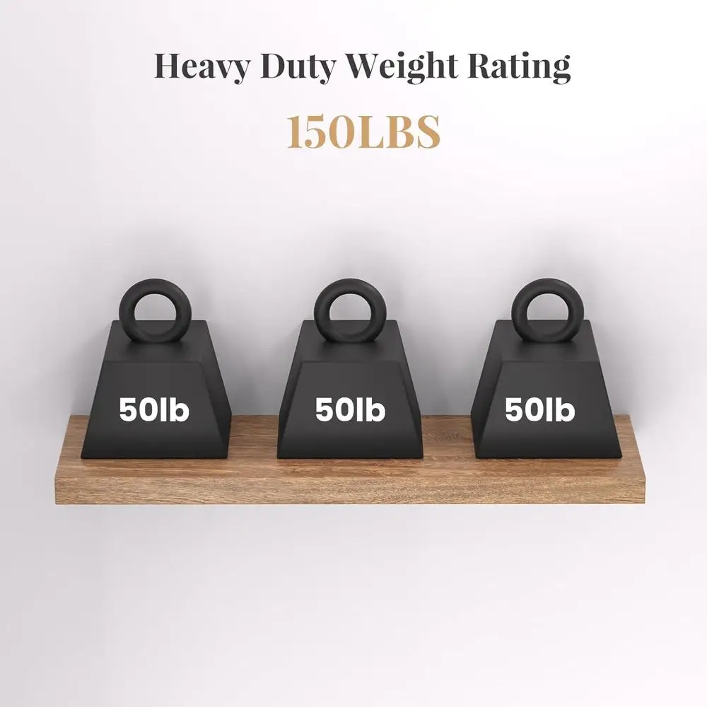 2-Pack Heavy Duty Invisible Wall Brackets for Floating Shelves, 34x8x1.5 with Mounting Jig & Tools