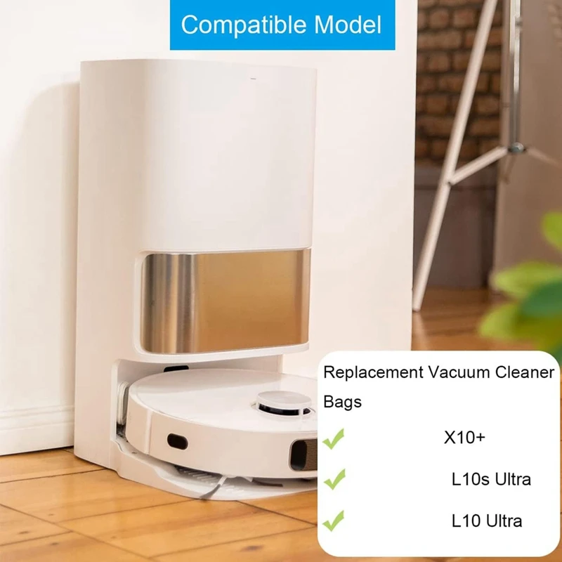 15-teilige Staubbeutel Ersatzbeutel Vliesstoff für Dreame L10S Ultra/L10 Ultra, für Xiaomi X10+ Roboterstaubsauger,