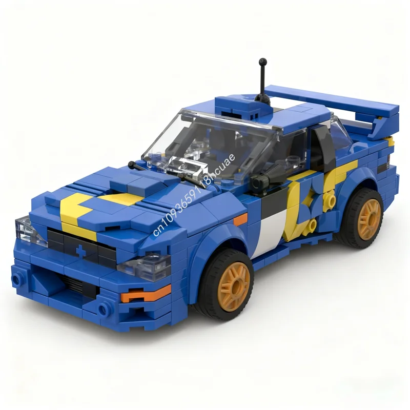 

542 шт. MOC City Champions Subaru Impreza FINLAND Rally Kankkunen S модель здания рождественские подарки блоки архитектура идея игрушки