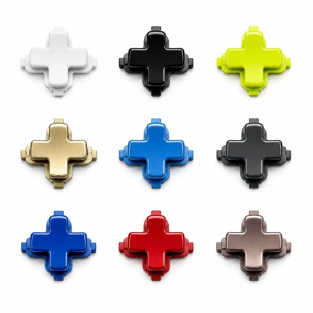 Cross Shaped Controller D-Pad Glossy Finish Multicolor Directional Control Key Snap-Fit Tabs for Xbox One S