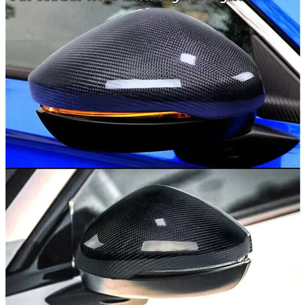 For Honda Civic 11th Gen 2022 2023 Real Carbon Fiber Car Rearview Replacement Side Mirror Cover Wing Cap Exterior Door Case Trim