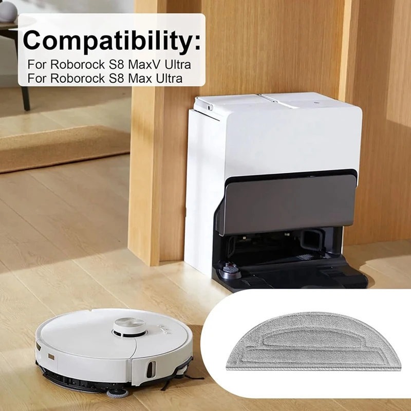 قطع غيار قطع غيار ممسحة لروبوروك ، مكنسة كهربائية روبوت ، وسادات ممسحة ، S8 Maxv Ultra ، S8 Max Ultra ، 6