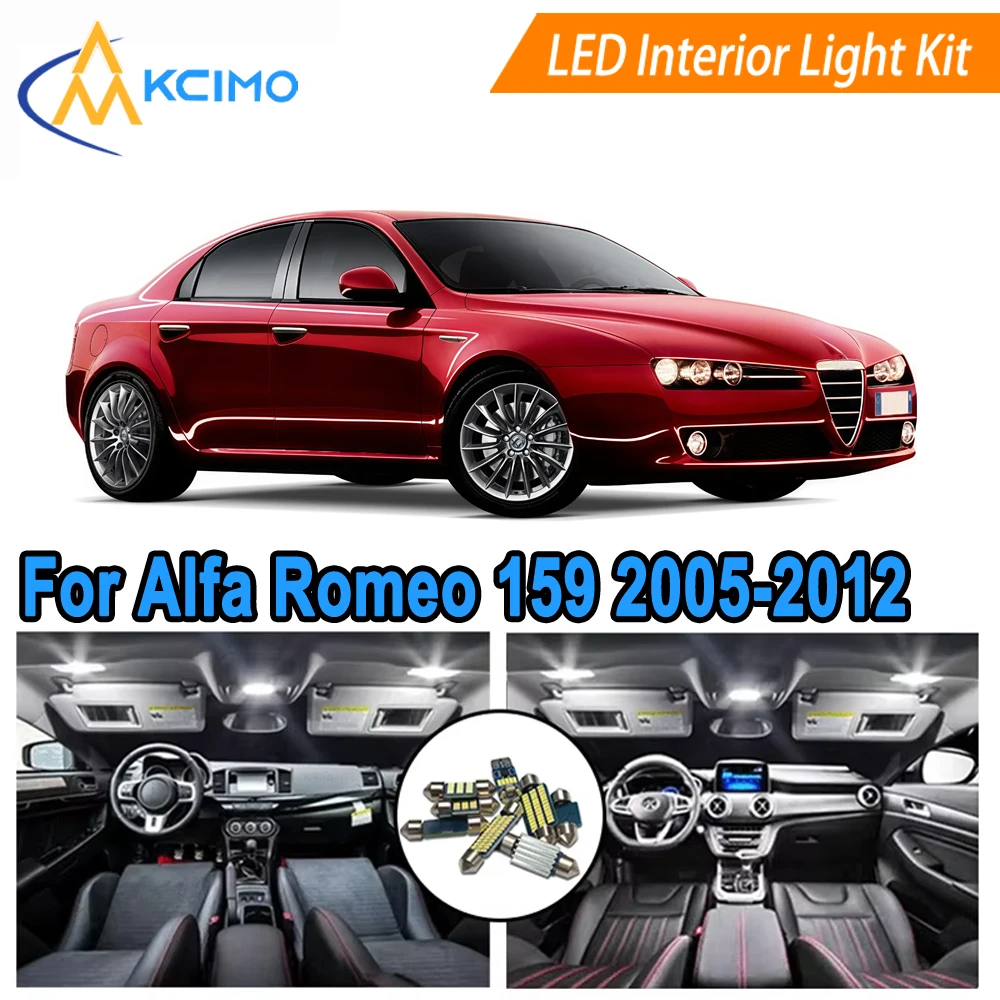 

Car Interior Lights For Alfa Romeo 159 (2005-2012) LED Bulbs Reading/Door Interior Light Kit Easy Install Dome Lighting