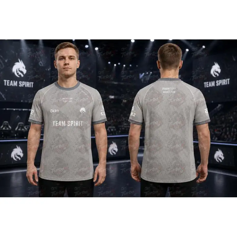 26-27 Team Spirit New O-Neck Jersey for Fans, Summer 3D Printed Breathable T-Shirt EWC Men's and Women's Casual Short-Sleeve Top