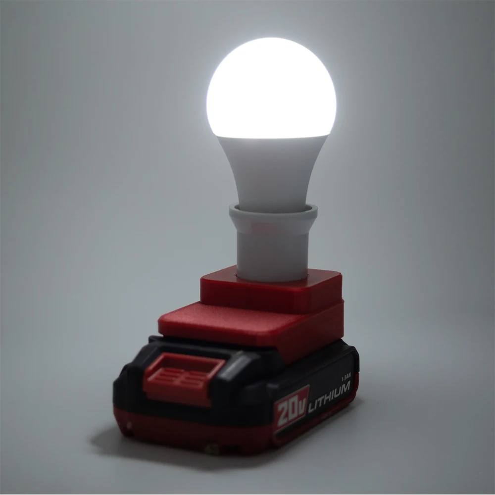 Imagem -06 - Lâmpada de Trabalho Led para Bauer Série 20v 5w E27 Bateria de Lítio Interior e Exterior Lâmpada de Emergência sem Bateria