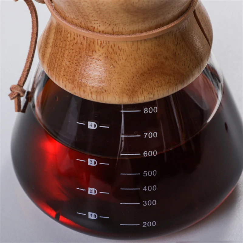 กาแฟหม้อสแตนเลสสตีล Drip Brewing ร้อนชุด1000Ml เครื่องใช้ในครัวเรือน Sharing หม้อกาแฟเครื่องมือ Cork Borosilicate แก้ว