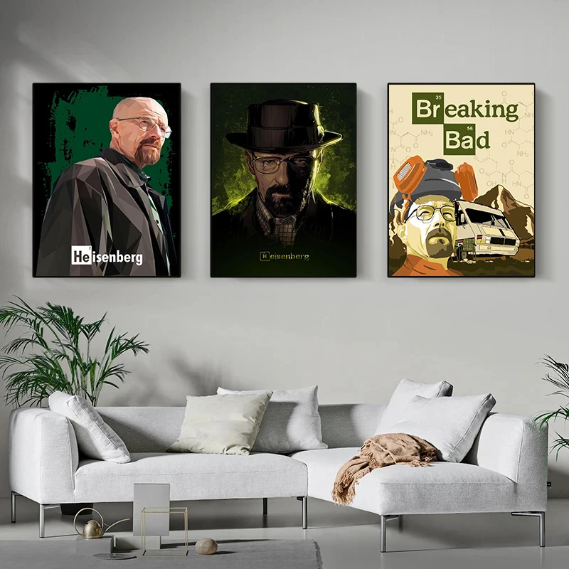 Breaking Bad classic TV Show Series HD Poster Figure Image Canvas Painting Wall Art Picture Vintage Living Room Home Decor Mural