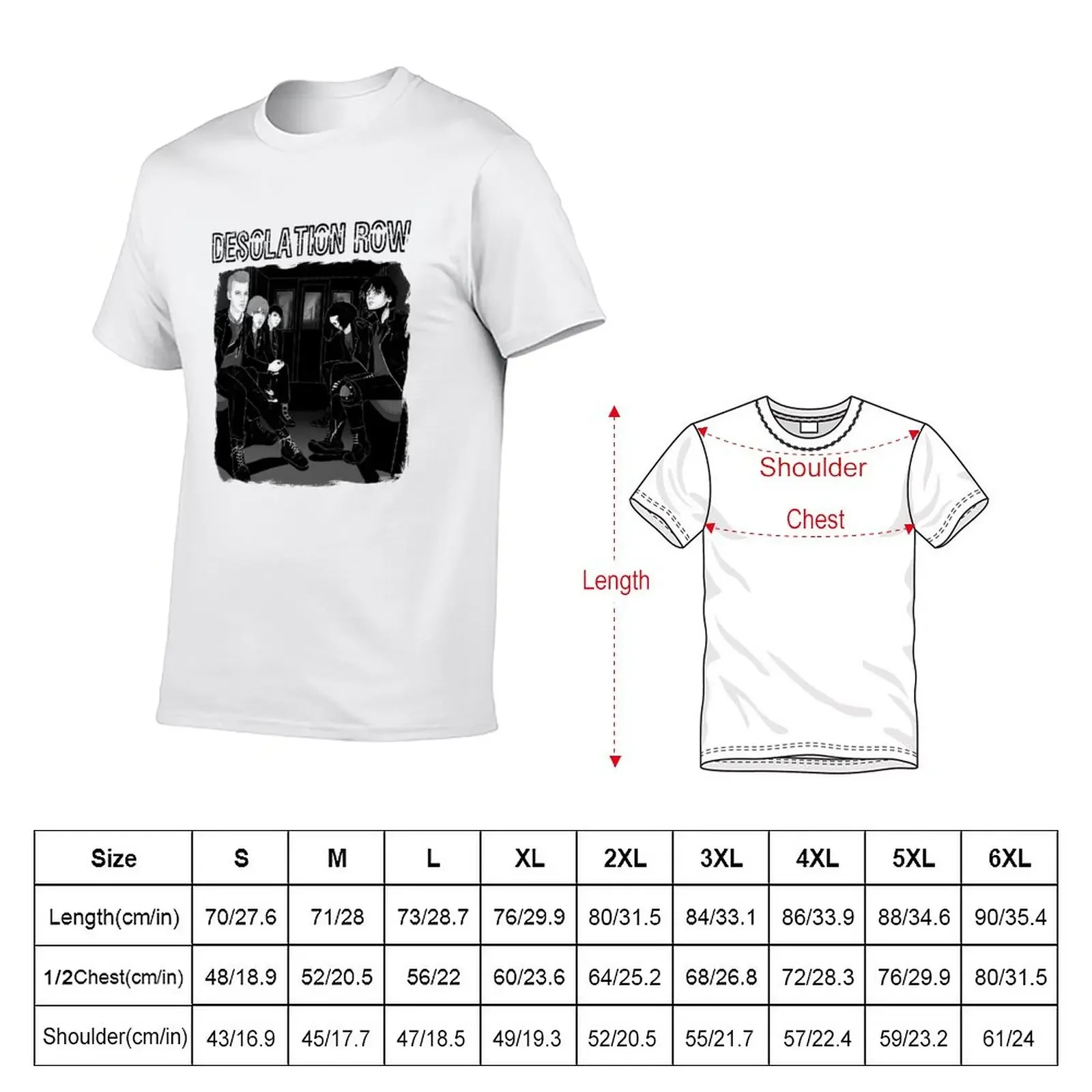 MCR Desolation Row T-Shirt oversized customs design your own summer clothes plain white t shirts men