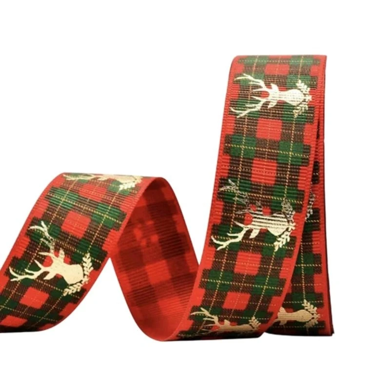 

Elegant Packaging Ribbon for Party Decoration Christmas Polyester Fabric Ribbons