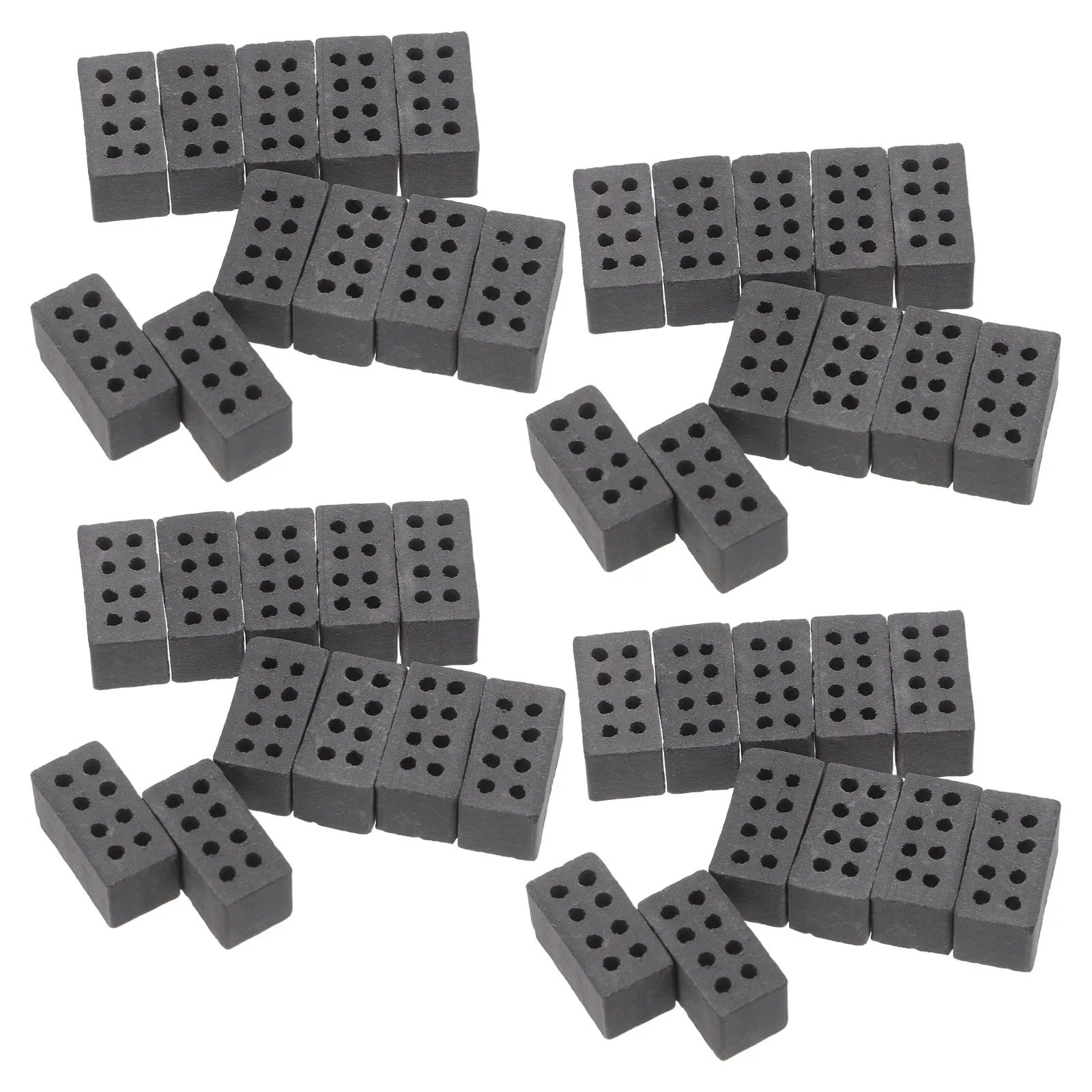

50Pcs Miniature Bricks Realistic Texture Tiny Brick Blocks for Dollhouse Walls Fairy Garden Landscaping DIY Craft Architecture