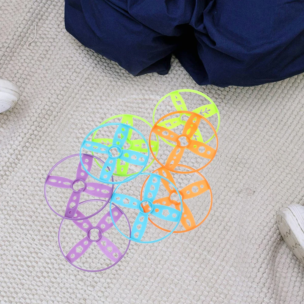 

24pcs Kids Flying Plastic Beach Discs Handheld Foot Operated Sports Game Tossing Discs For Kids Adults Beach Outdoor