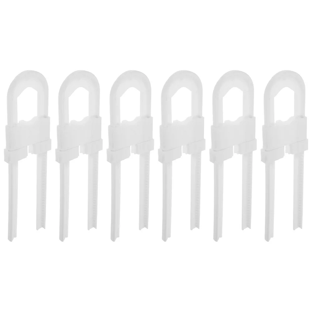 6 قطع أقفال للخزائن، باب أمان مقاوم للأطفال، خزانة أمان للأطفال الصغار على شكل حرف U، منزلق مقاوم للأطفال