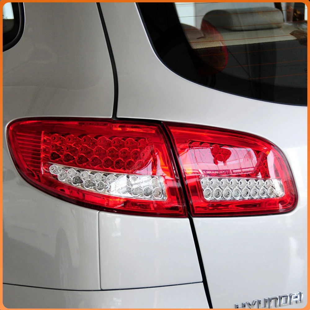 For Hyundai Santa Fe IX45 2006-2013 Car LED Taillights Assembly Upgrade DRL Signal Brake Reverse Plug and Play Auto Lamps Parts