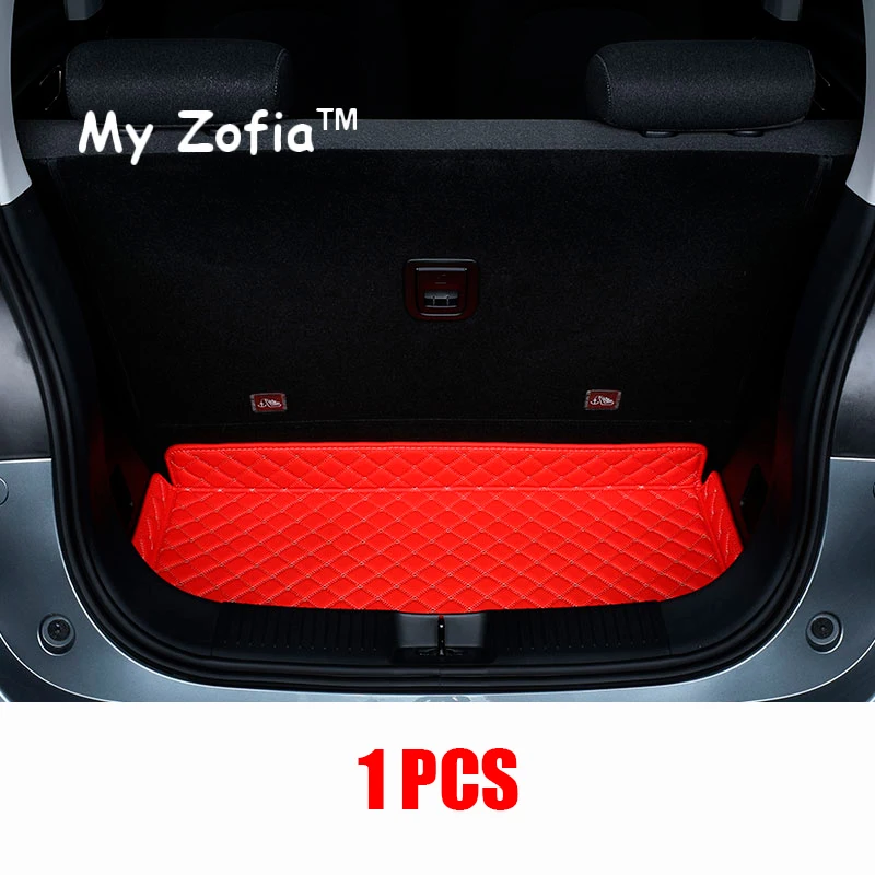 NONE Für Leapmotor T03 2023 2024 2025 Auto Stamm Wasserdichte Tablett Fracht Anti-Slip Boot Hinten Boden Stamm Matte Lagerung pad Zubehör 8