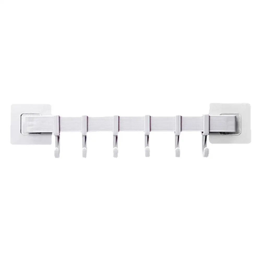 High Quality Kitchen Hook Rack Punch-free Hanging Rod Wall Adhesive Wall Strong Hanger Towel Hook Rack Bathroom Y0Y2