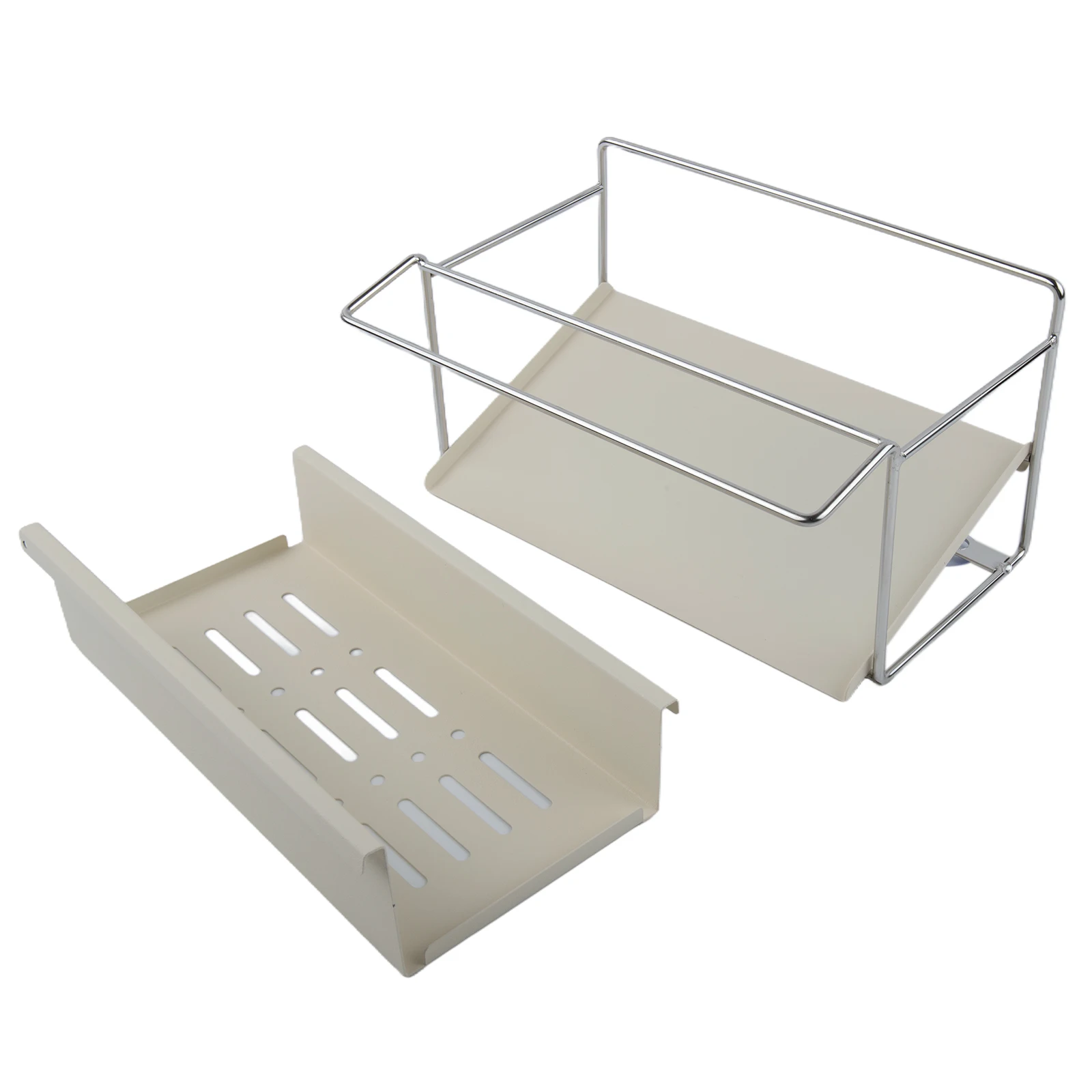 Space Saving Sponge Holder for the Sink Robust Stainless Steel Construction with Effective Water Disposal Feature