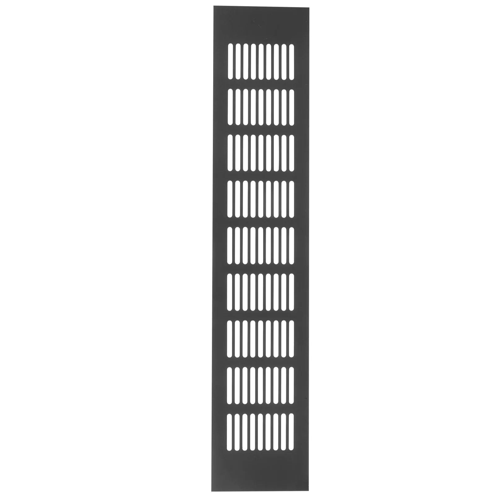 Rejilla de ventilación para muebles de armario, cubierta de ventilación para gabinetes de aleación de aluminio negra