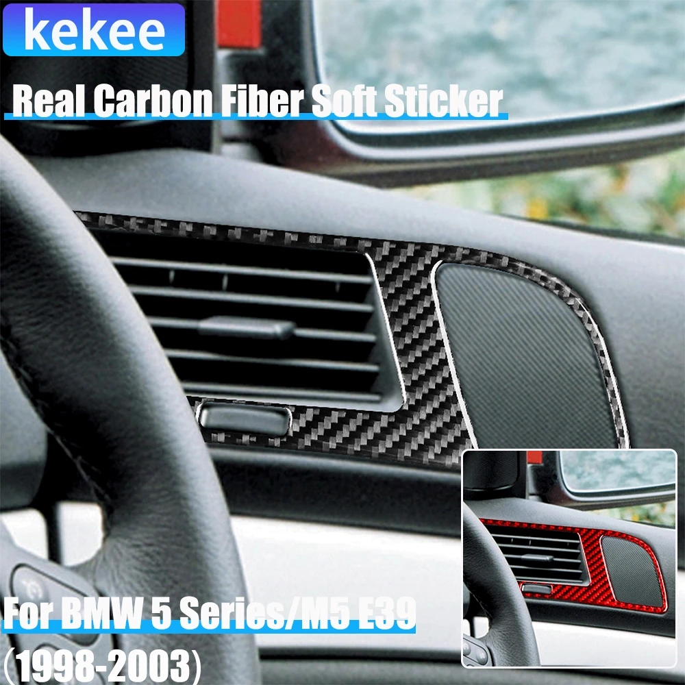 

Настоящие автомобильные аксессуары из углеродного волокна, набор вентиляционных отверстий для дверного динамика, мягкая наклейка для BMW 5 серии/M5 E39 1998 1999 2000 2001 2002 2003