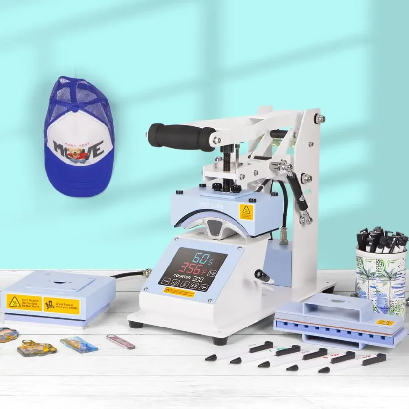 

Digital Cap Heat Press Machine Pen Press Machine Cloth Press Machine 3 in 1 Combo