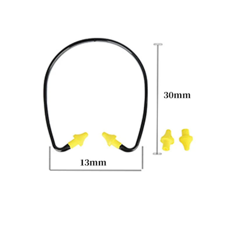 1Pcs Noise Reduction Earplugs Swim Reusable Hearing Protection  Earmuff Silicone Corded Ear Plugs Ears Protector