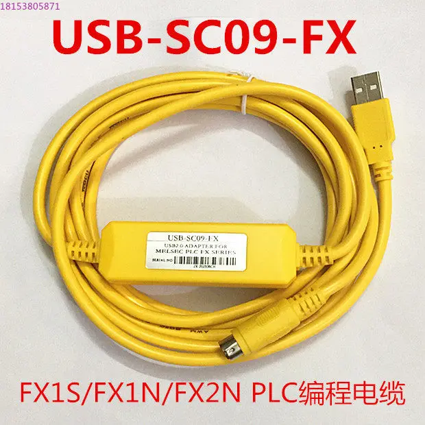 Applicable to Mitsubishi FX/FX2N-20GM Mitsubishi PLC programming cable, data cable, download cable, USB-SC09-FX