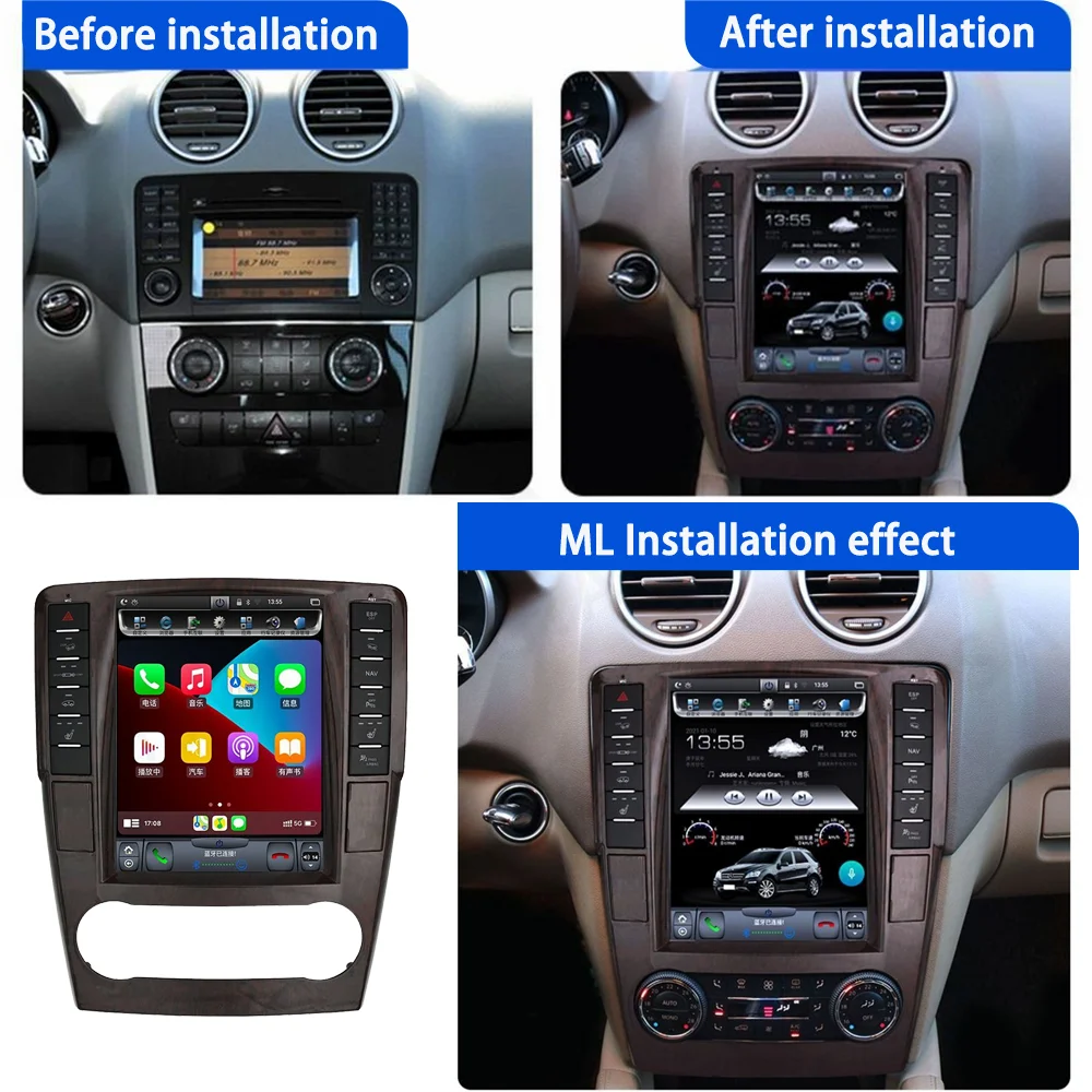 

Новое для Mercedes-Benz ML W164 W300 ML350/450 GL X164 G320/350/450/500 2005-2012: Android автомагнитола 2DIN, стереоресивер, авторадио