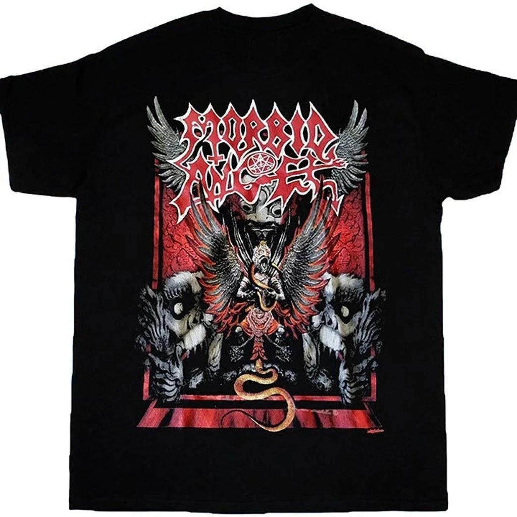 

New Morbid Angel European Tour 2008 Gift for Fans Unisex Men Women Summer Casual Crew Neck Cotton Tee