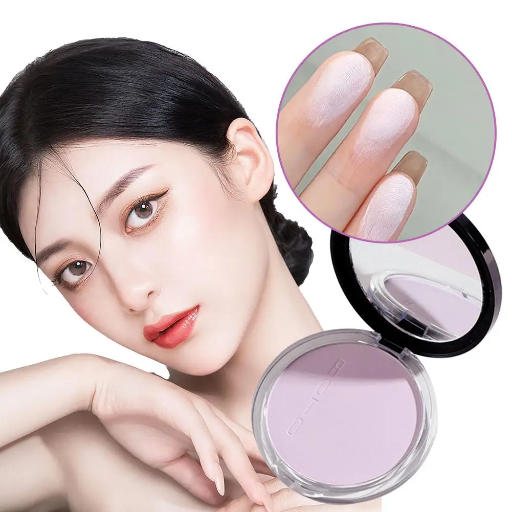 

New Lavender Concealer Pressed Powder Face Setting Finish Oil-control Powder Matte ﻿ Full Coverage Compact Makeup Smooth L4e6