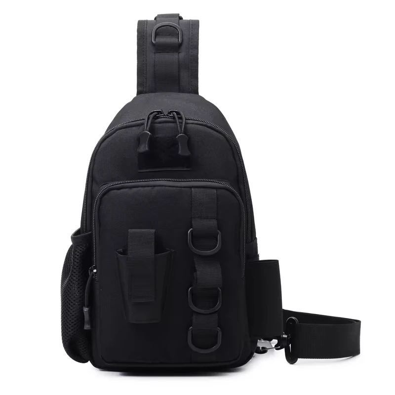 حقيبة صدر للرجال لصيد السمك كاجوال خفيفة الوزن وحقائب خصر للسفر وحقائب كتف للتسلق والمشي لمسافات طويلة والصيد وحزمة مراوح