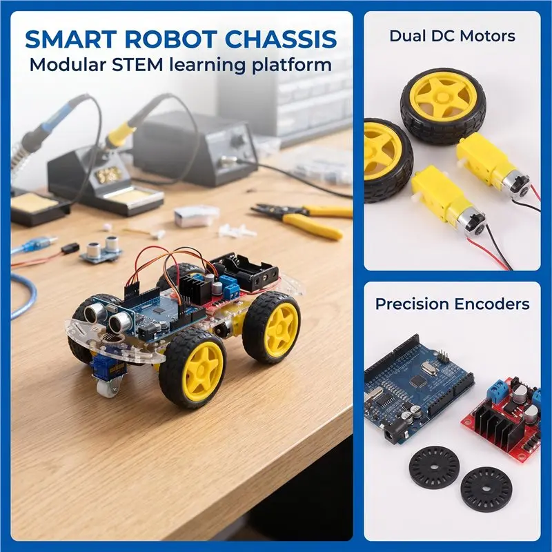 Kit de Chassi de Carro Robô In - Arduino Robot avaliação e preço