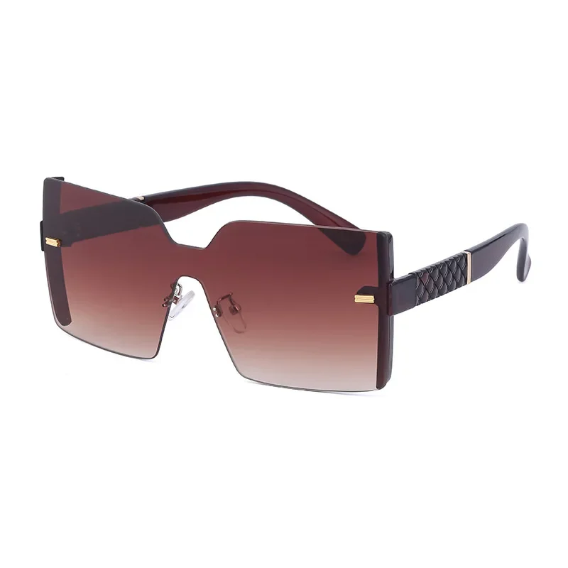 

2025 Fashion New Sunglasses Women's Integrated Frameless Sunshade Fashion Outdoor Bicycle Motorcycle Goggles