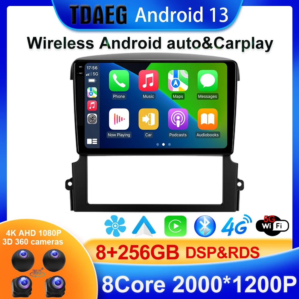 

Android 13 2000*1200P DSP RDS For Kia Sorento BL 2002 - 2011 Car Radio Multimedia Video Player Navigation GPS No 2din 2 din dvd