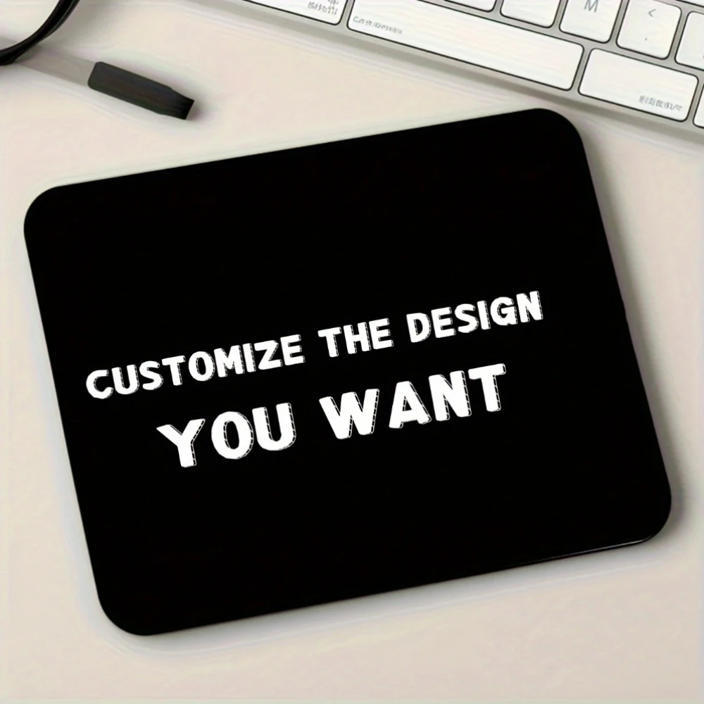 Custom Mouse Pad Personalized Design Non-Slip Diy Desk Mat Suitable for Coffee Cup and Keyboard Accessory Office Rug Carpet