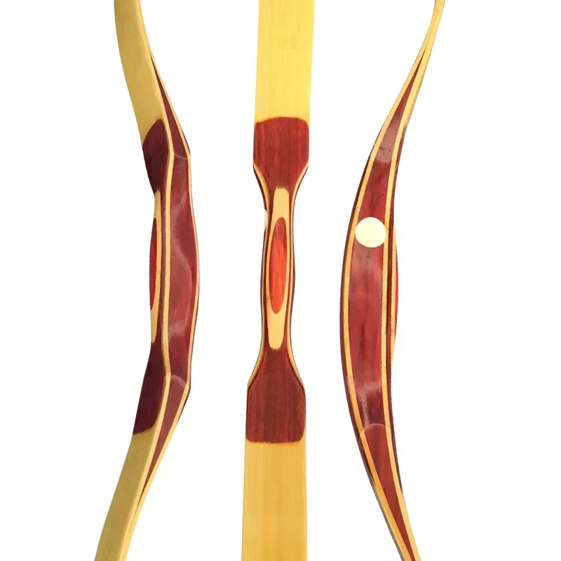 Archery 15~50 Lbs Recurve Bow Wood With Fiberglass Material For Outside Sport Shooting And Hunting