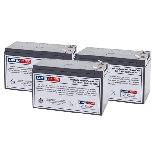 1000W UPS Battery Replacement Set 12V 7Ah K788N 3 Pack, Customized
