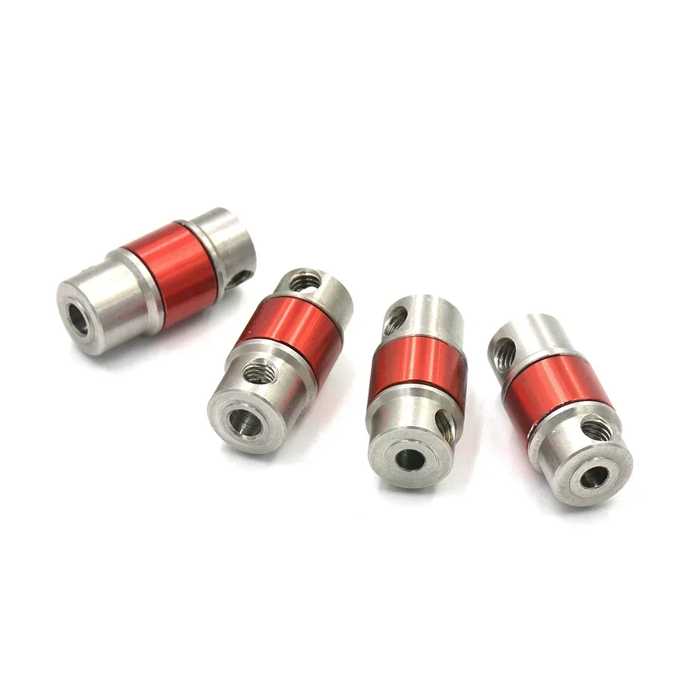 Stainless Steel Coupler For Motor Gas Oil Boat Coupling RC Fuel RC Ship Connection Couplings 3.18-4mm/ 4-4mm/ 4- 5mm