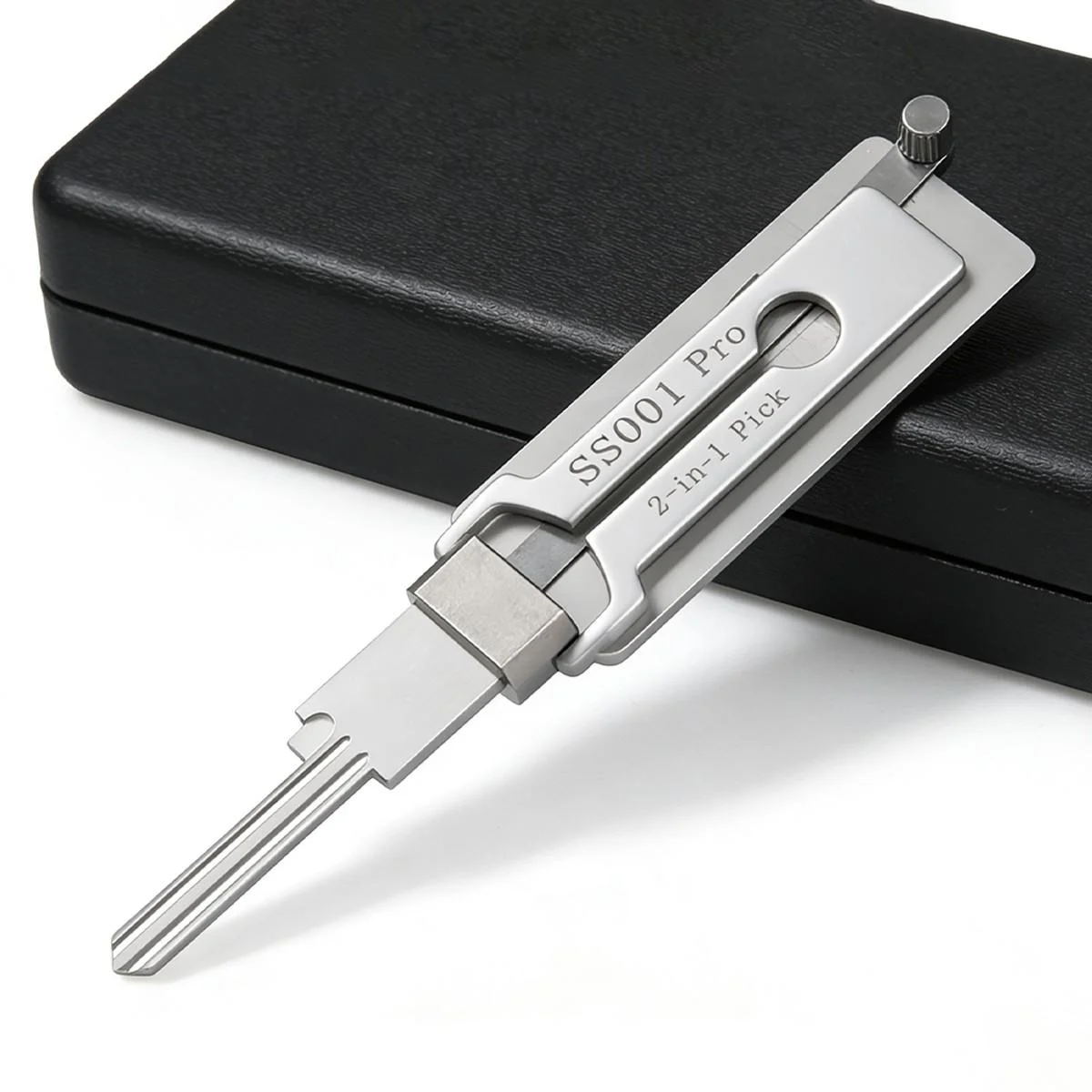 LISHI SS001 PRO 2-in-1 Lock Pick & Decoder, Precision Calibrated Non-Destructive Unlocking Tool for Double Straight Groove Indoo