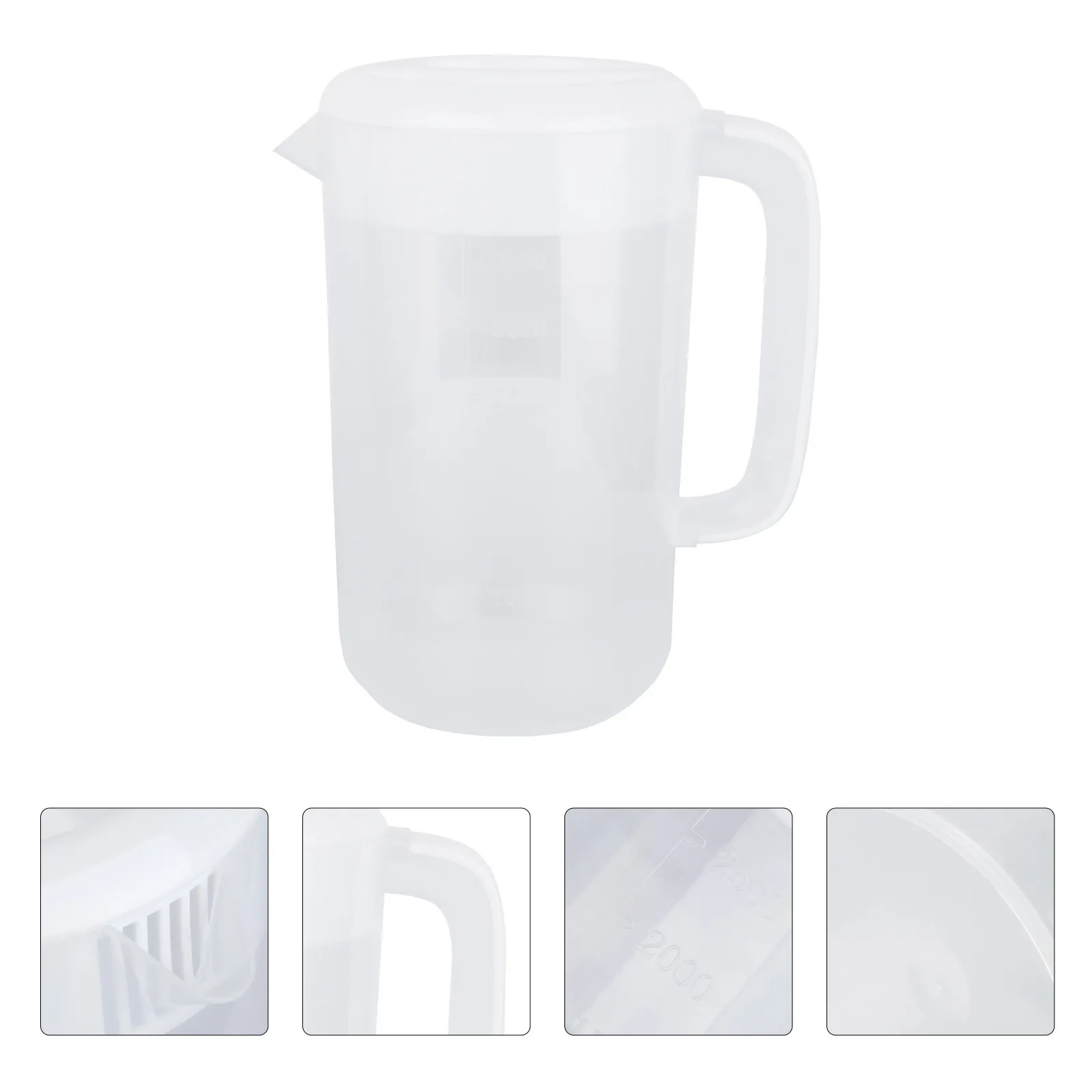 

1 шт. 4000 мл Большая емкость для холодной воды, прозрачный пластиковый кувшин для дома, кухни, кафе, хранения соков и чая